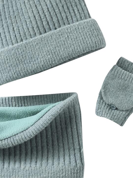 Immagine prodotto Vertbaudet Mädchen Set: Mütze, Rundschal & 2-in-1-Handschuhe (98, 86)