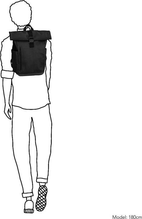 Actual product image Daniel Ray Griffith Coated Canvas Rolltop Backpack (22 l)