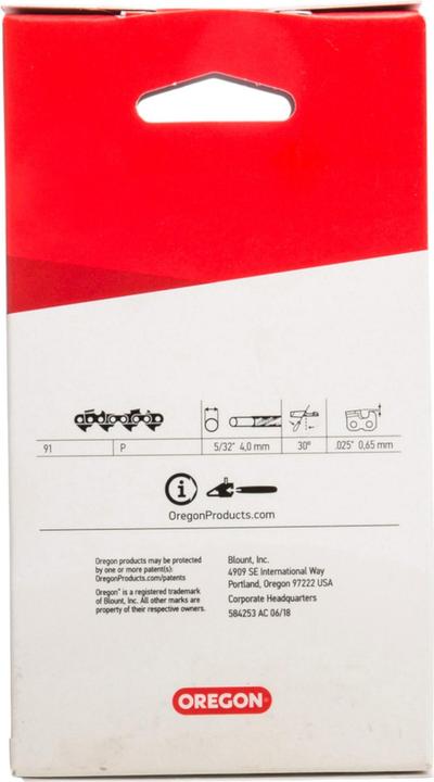 Produktbild Oregon Kette 3/8", 1.3 mm, 40 Treibglieder, StandardCut, Halbmeissel (Kettensäge, Sägekette)