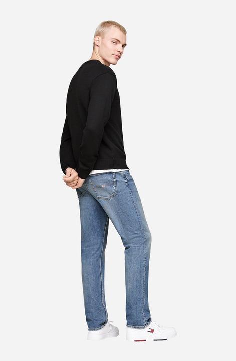Image du produit Tommy Hilfiger Tommy Jeans Regular Badge Wolmix Trui - Zwart - Maat M (M)