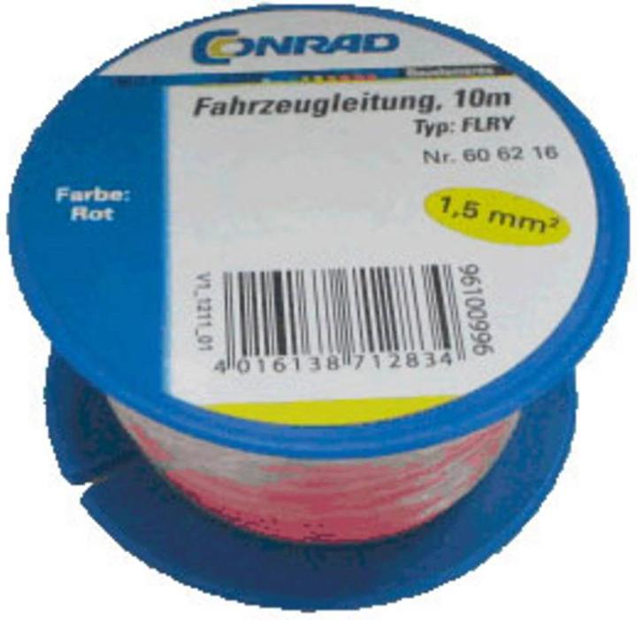 Actual product image Conrad Components Automotive cable FLRY-B 1 x 1.5 (10 m)