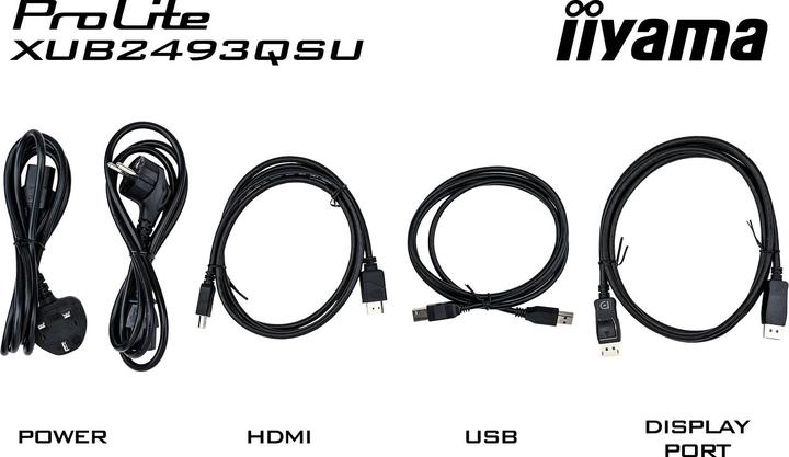 Actual product image iiyama XUB2493QSU-B5 (2560 x 1440 pixels, 23.80")