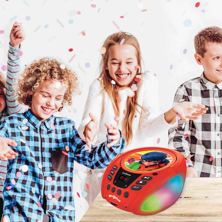 Image du produit Lexibook Lecteur CD Bluetooth Miraculous avec effets lumineux
