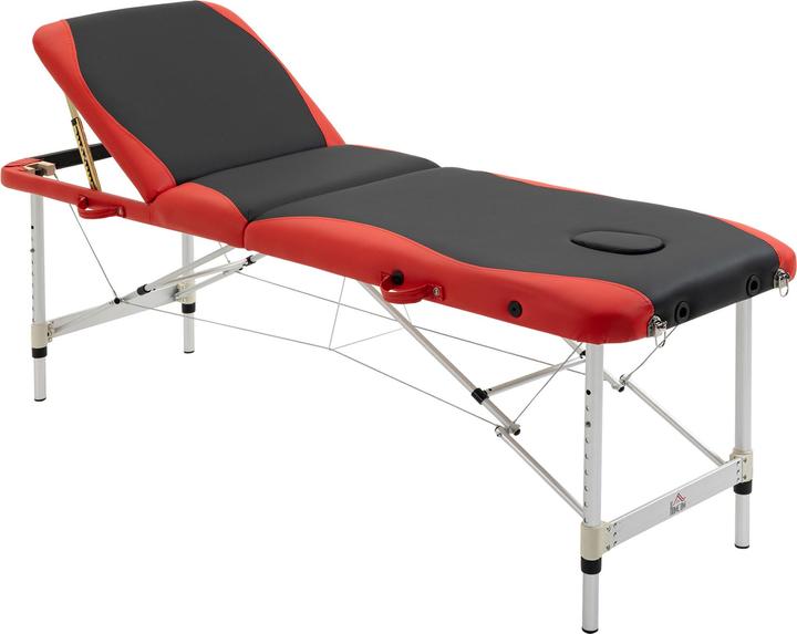 Produktbild Homcom Massageliege mit leichtem Alurahmen, zusammenklappbar und gepolstert