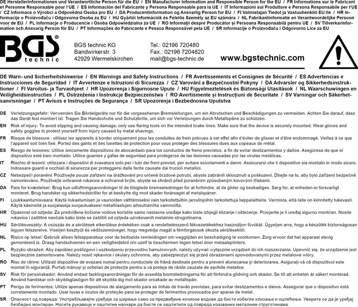 Produktbild BGS Exzenter-Bördelgerät | 45° Grad