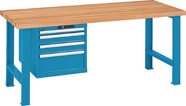 Actual product image Lista Workbench with beechwood top (80 cm, 150 cm)