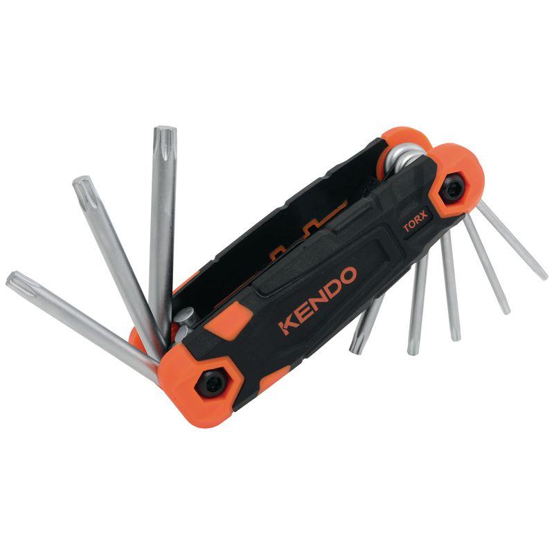 Thumbnail - Kendo, Sechskantschlüssel, Klapphalter mit TORX-Schlüsseln