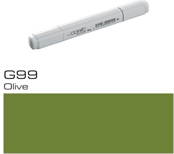 Actual product image Copic Graphic marker Classic type G - 99 (G99 - Olive, 1 x)