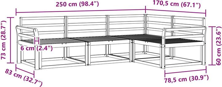 Produktbild vidaXL Outdoor-Sofa
