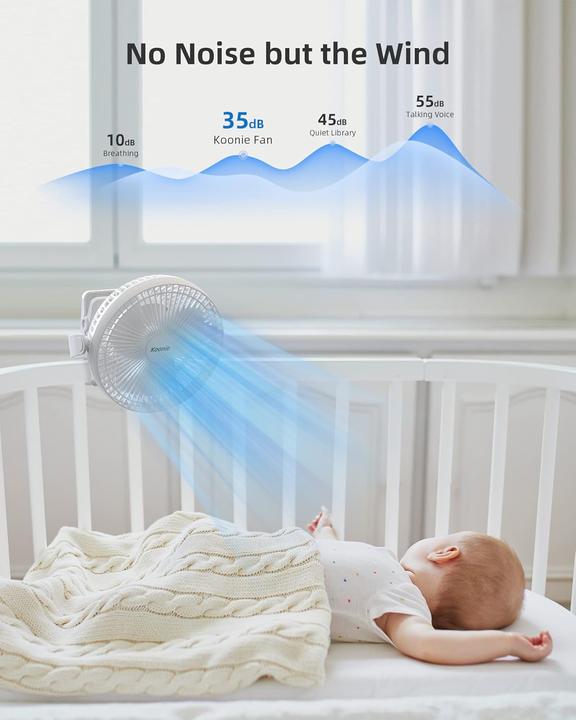 Produktbild Koonie Tragbarer Clip-On-Ventilator