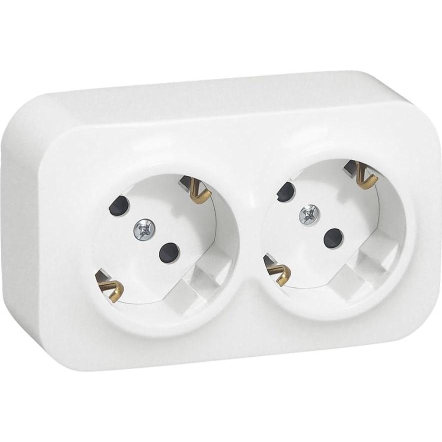 Legrand, Steckdose, Forix Doppelsteckdose in weiss 16A / für 2 Phasen