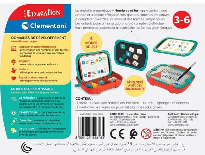 Immagine prodotto Clementoni Numeri e forme magnetiche (Francese, 3 - 6 anni)