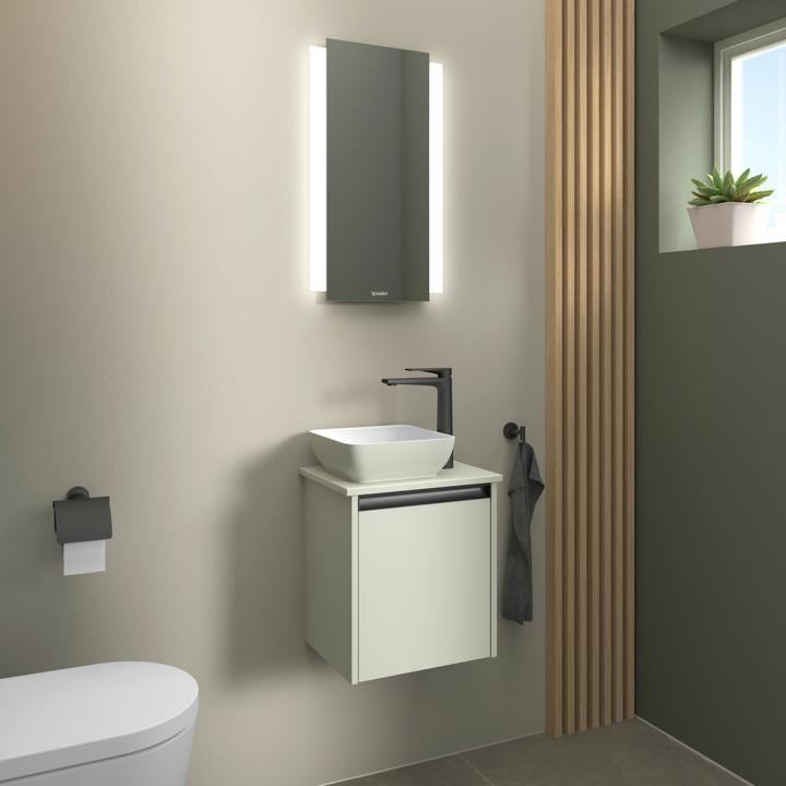 Immagine prodotto Duravit Lavabo da appoggio Sivida, angolare, 300x300 mm, senza foro per rubinetto, senza sfioratore (300 mm, 300 mm)