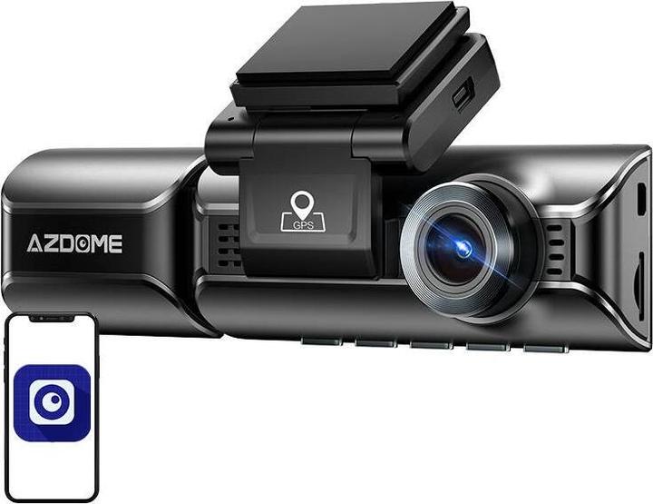 AZDome M550Pro (Ricevitore GPS, Microfono incorporato, Visione notturna, Accelerometro, WiFi, 4K)