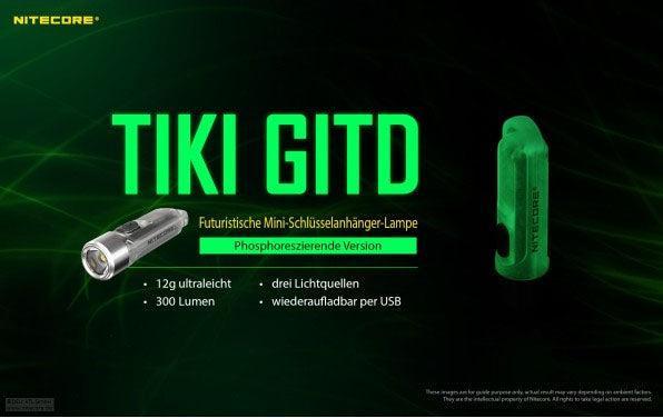 Image du produit Nitecore TIKI Glow in the Dark lumineux (5.50 cm, 300 lm)