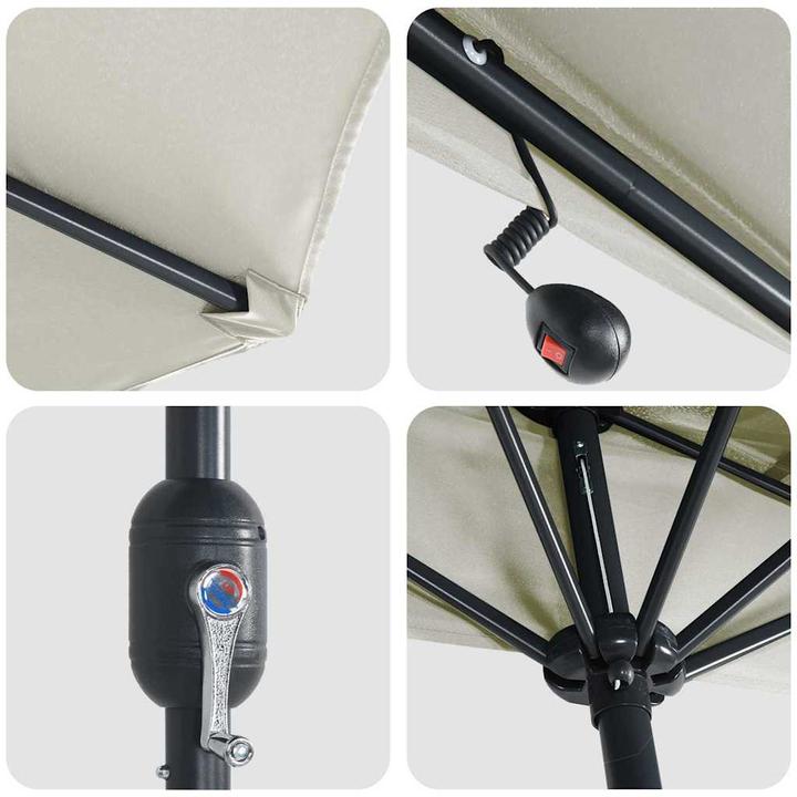 Actual product image vidaXL Garten-Sonnenschirm (1.50 m)
