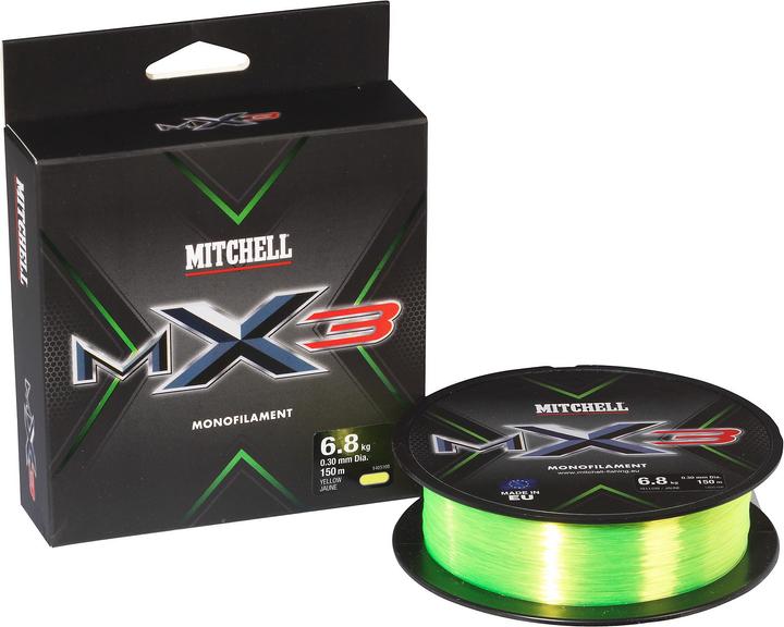 Actual product image Mitchell MX3 Mono Yellow (3.10 kg, 0.20 mm)