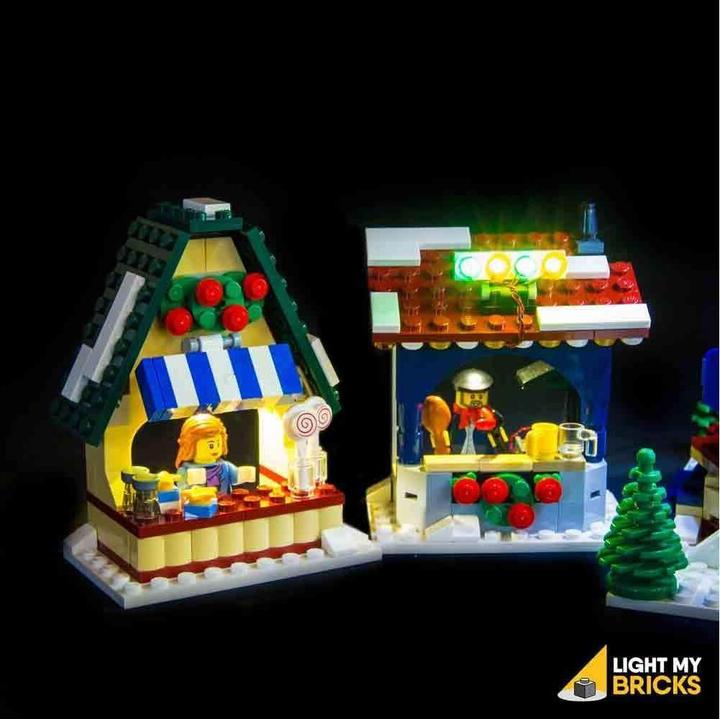 Produktbild Light my bricks LED Licht Set für LEGO Winterlicher Markt