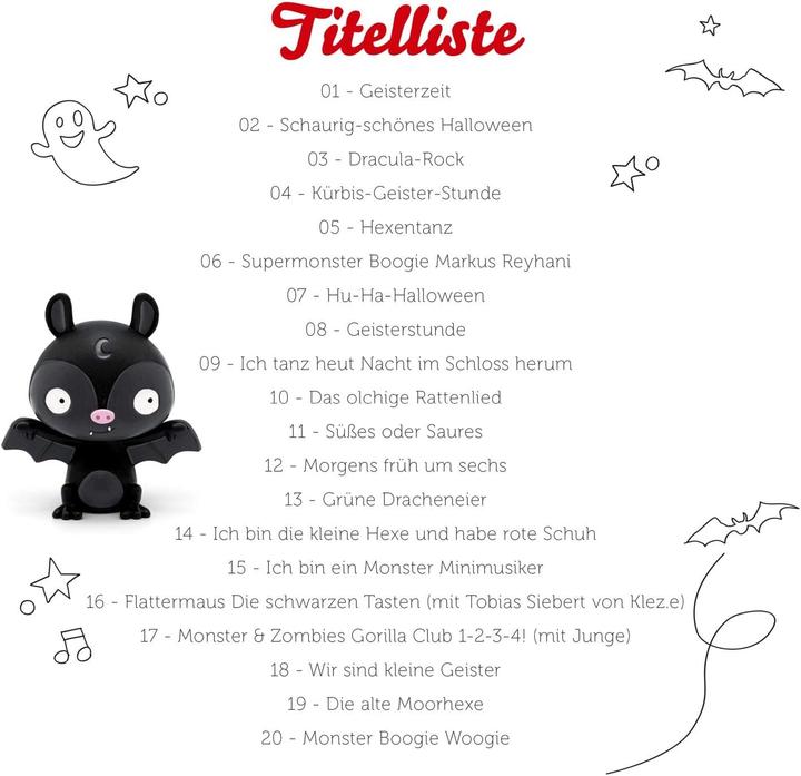 Productafbeelding Tonies Favoriete kinderliedjes Halloween Spookje (Duits)