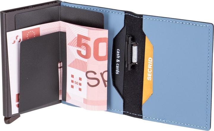 Actual product image Secrid Bandwallet Matte Steel Blue Brown