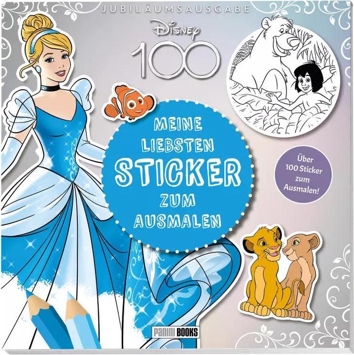 Panini Disney 100 Mes autocollants préférés à colorier