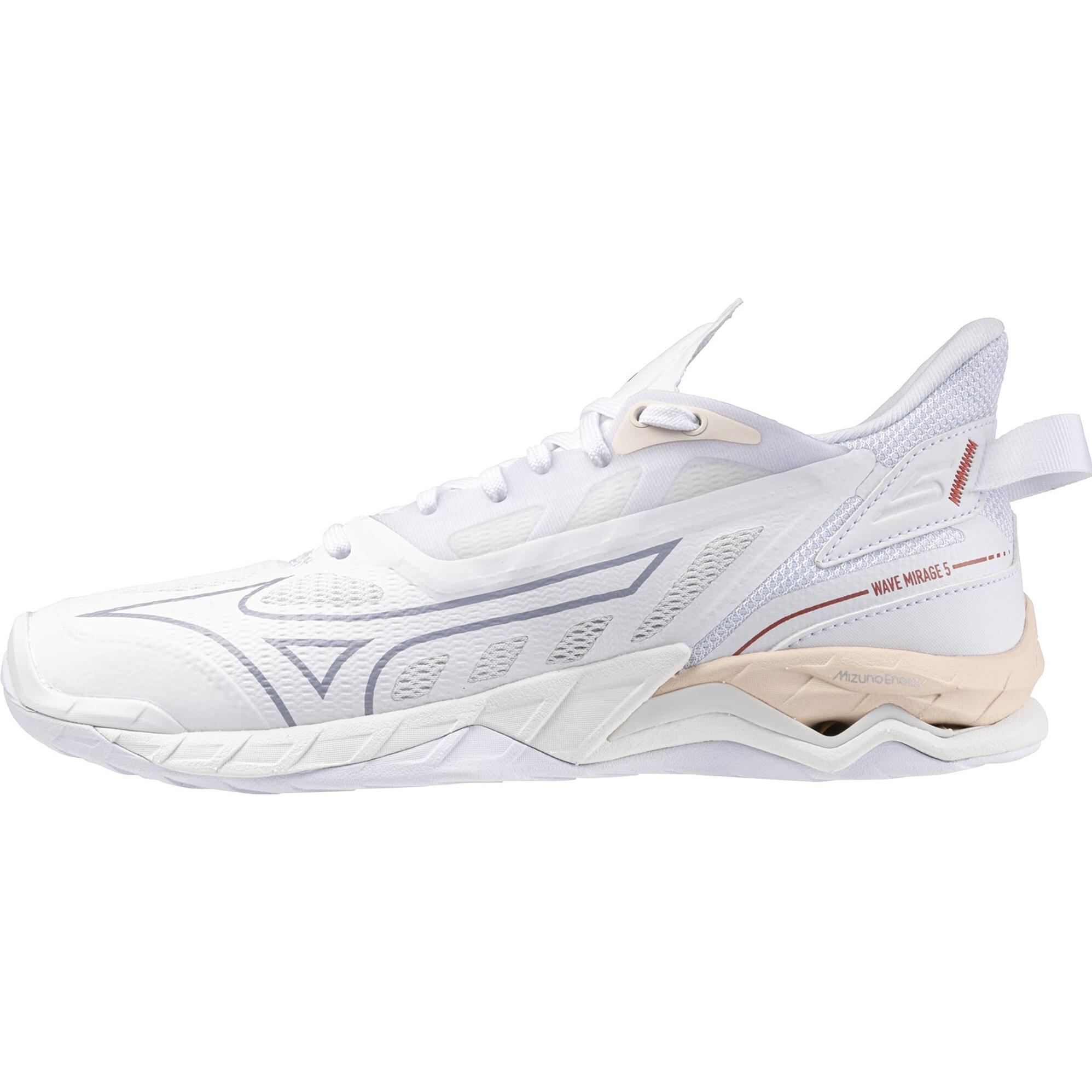 Mizuno, Damen, Hallenschuhe, Wave Mirage 5 (40.5), Weiss