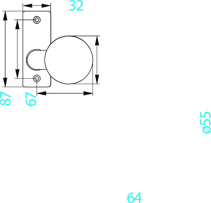 Productafbeelding Amf Deurknoppen aangezwengeld 438 (1 Pcs.)