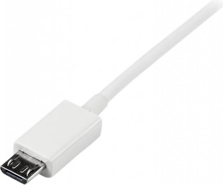 Image du produit StarTech Câble USB 2.0 A vers Micro USB B 1m - Câble de données USB A / Micro B / Câble connecteur - Blanc (1 m, USB 2.0)