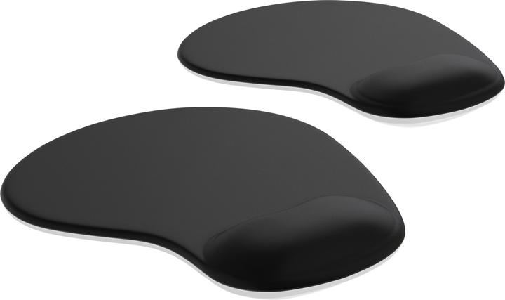 Actual product image CSL Mouse pad set of 2 with ergonomic wrist rest, gel comfort office mouse mat