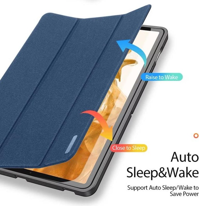 Actual product image Dux Ducis Domo Tablet Cover with Multi-Angle Stand and Smart Sleep for Samsung Galaxy Tab S7 (Galaxy Tab S7, Galaxy Tab S8)