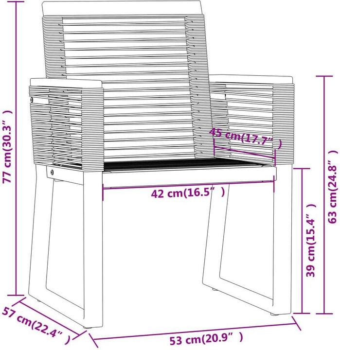 Produktbild vidaXL Garten-Essgruppe (140 x 70 x 74 cm)