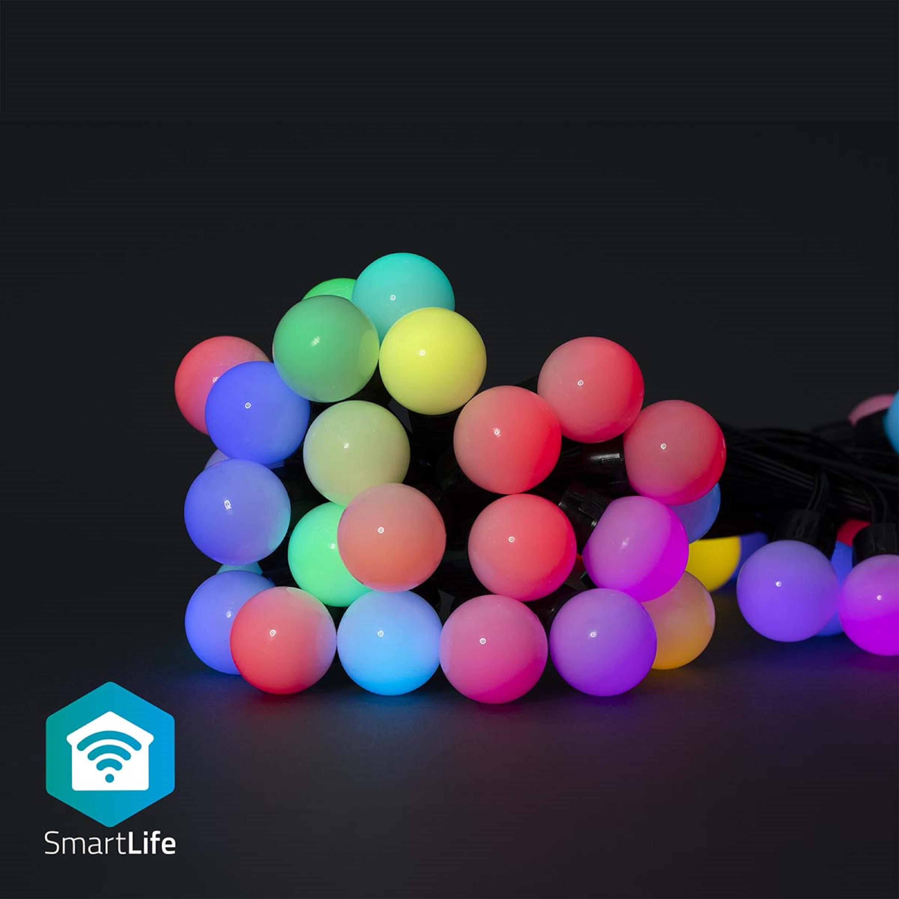 Thumbnail - Nedis, Lichterkette, SmartLife Dekorative LED Wi-Fi RGB 48 LED's 10,80m Android™ / IOS (10.80 m)