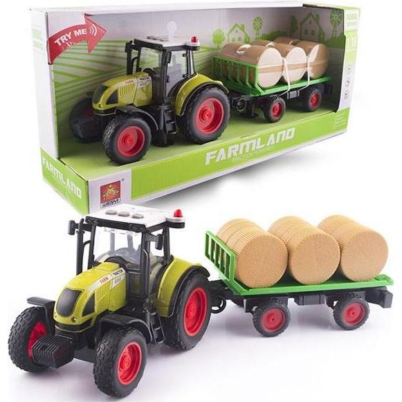 Teka Traktor mit Heuballenanhänger mit Sound