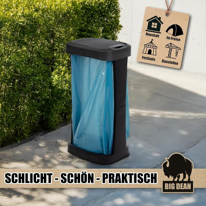 Actual product image BigDean 2-teiligesMüllsackständer-Set für Innen & Aussen (2 Stück) (120 l)