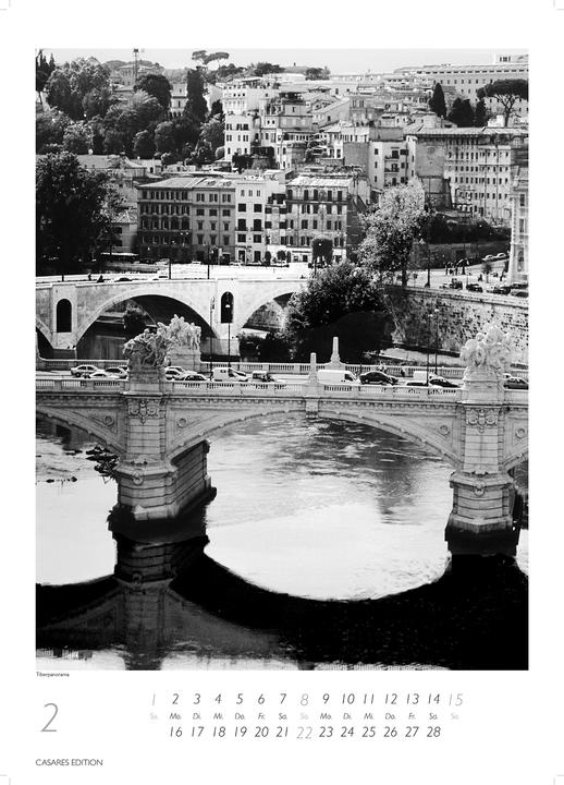 Produktbild Rom schwarz-weiss 2026 S 29x21cm (29 x 21 cm)