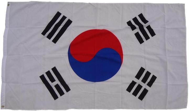 Produktbild trends4cents Flagge Fahne Südkorea 90 x 150 cm Fahne mit 2 Ösen 100g/m² Stoffgewicht Hissflagge (90 x 150 cm)