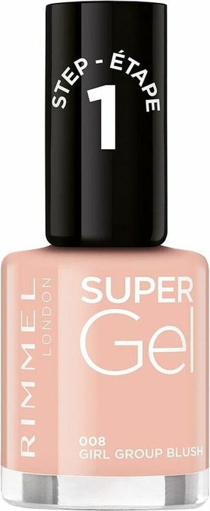 Actual product image Rimmel London RIMMEL Super Gel Nail Polish No. 008 Girl Group 12ml (008, Gel-Effect Nail Polish)