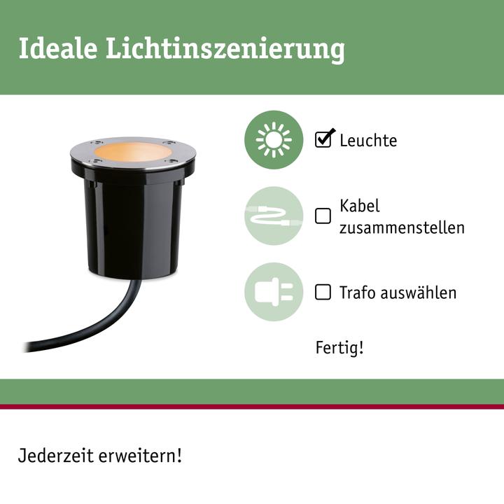 Actual product image Paulmann Outdoor Plug & Shine Bodeneinbauleuchte (360 lm, IP65)