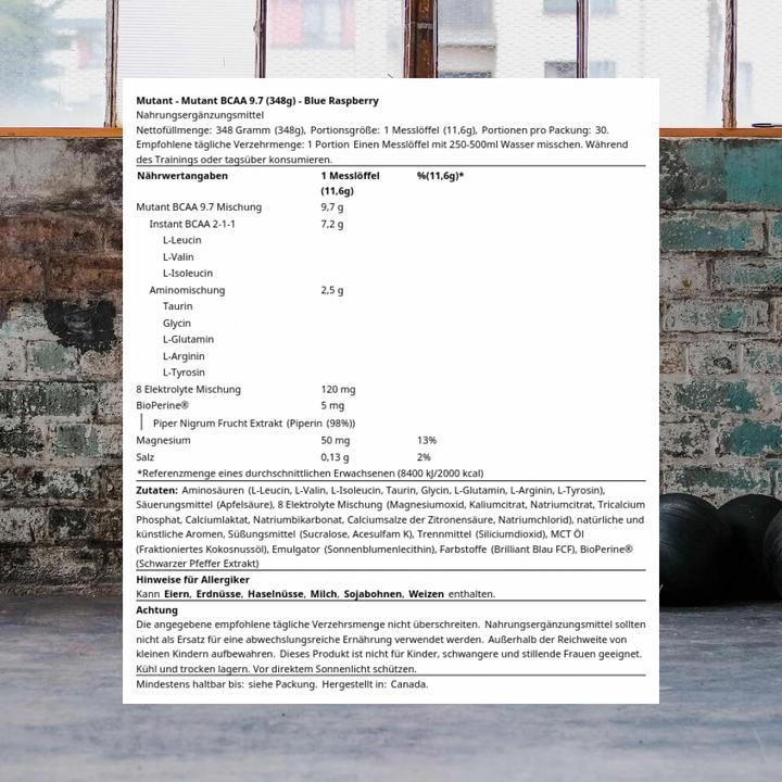 Immagine prodotto Mutant Bcaa (Lampone, 1 pz., 348 g)