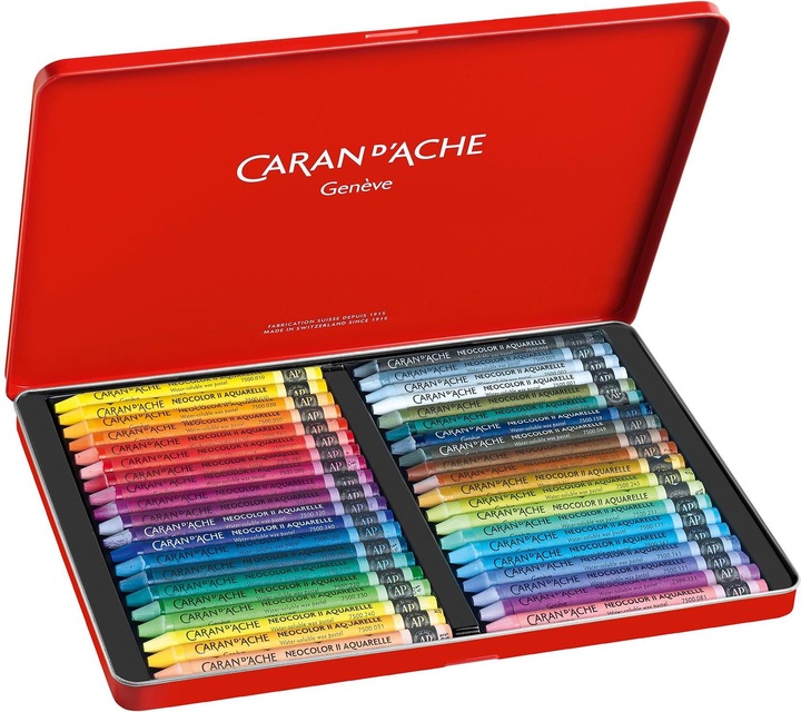Actual product image Caran d'Ache Neocolor II Aquarelle Metallschachtel (Multicoloured, 40 x)