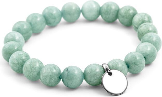 Beneto Beaded bracelet made of green Malaysian jade MINK32 / 17