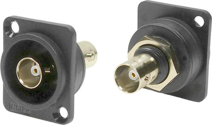 Actual product image RS PRO Socket/plug coaxial plug connector BNC plug connector, panel mounting, screw connection, 75Ω