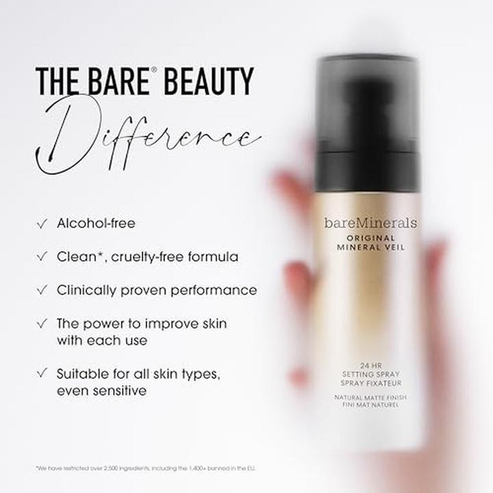 Immagine prodotto Bare Minerals Bareminerals Original Mineral Veil Natural Matte Setting Spray 24hr Makeup Lock