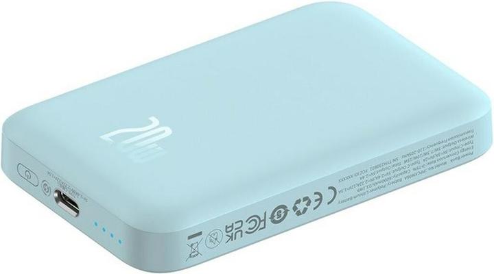 Image du produit Baseus Powerbank mini 6000 mAh 20W (blue) (6000 mAh, 20 W, 22.20 Wh)