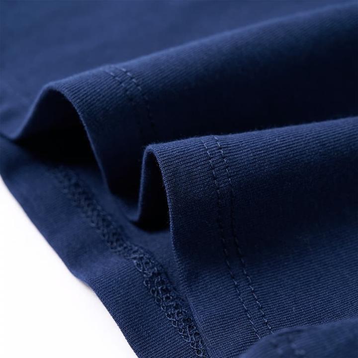 Image du produit vidaXL T-shirt enfant bleu marine 104,Matière : 95% coton. 5 (104)