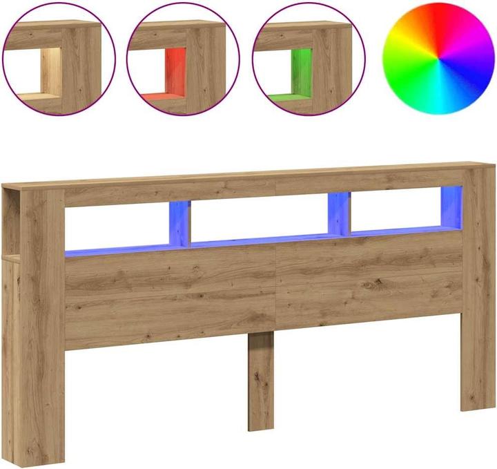 Produktbild vidaXL LED Kopfteil (220 x 18.50 x 103.50 cm)