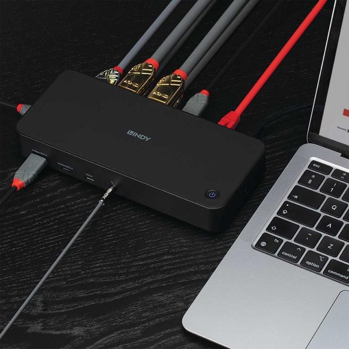 Produktbild Lindy Docking Station USB 3.2 Typ C&A Hybrid Laptop DP,HDMI (USB-C)