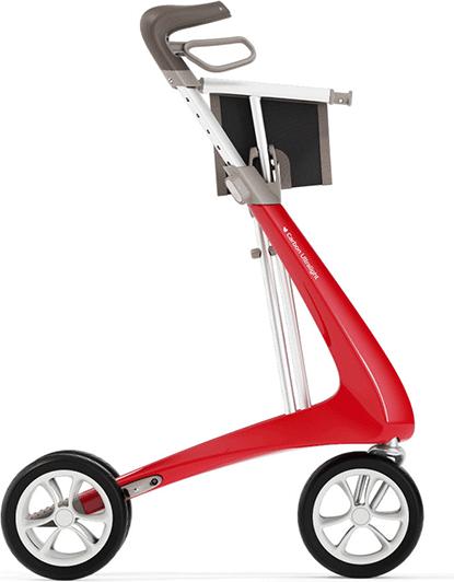 Produktbild Russka Rollator Carbon Ultralight Erdbeerrot