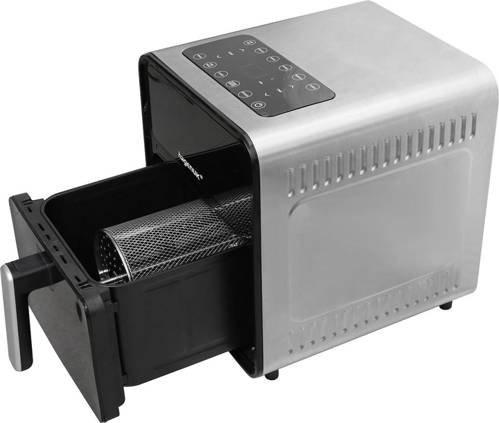hagenuk Heissluftfritteuse mit Edelstahl-Drehkorb, 1650 Watt, 8 Liter