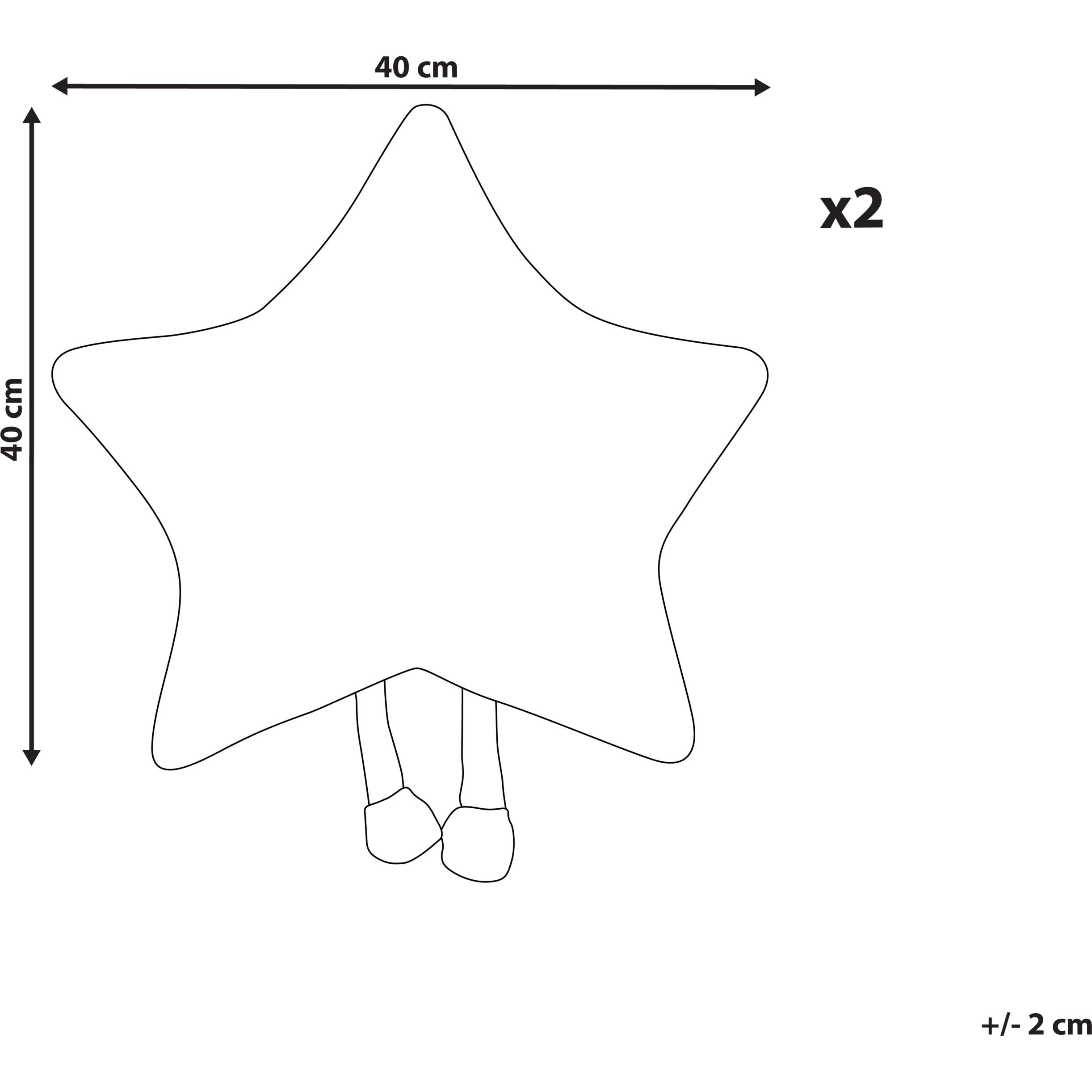 Thumbnail - Beliani, Dekokissen, Starfruit (40 x 40 cm)